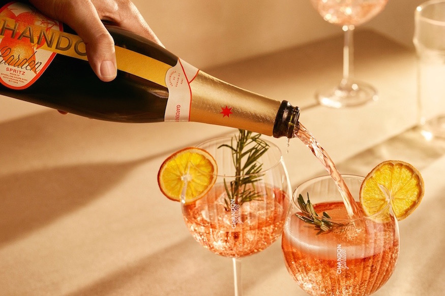 chandon garden spritz glass