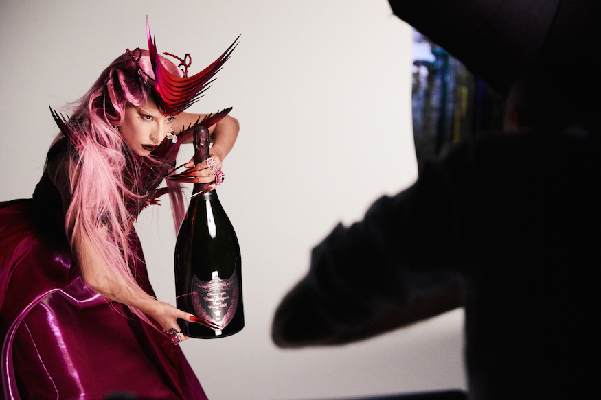Dom Pérignon x Lady Gaga - Lady Gaga on set